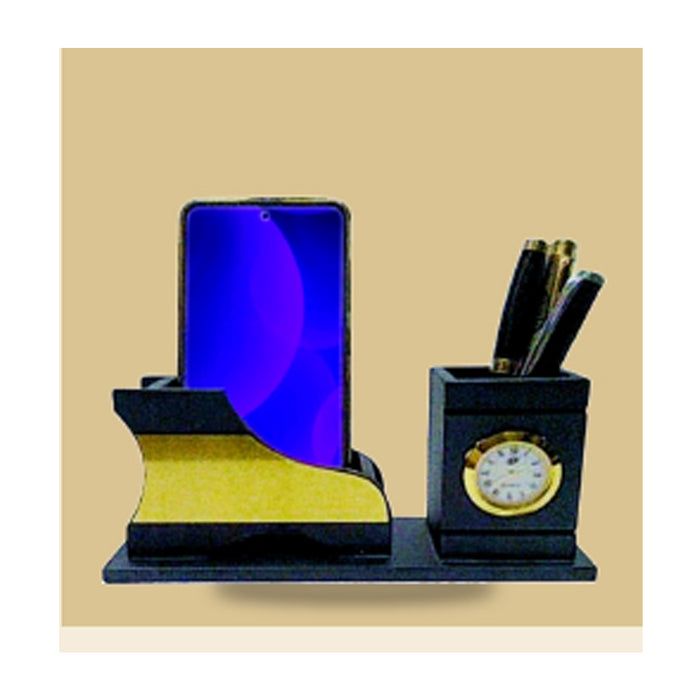 Black Wooden Pen Stand - DW  6041