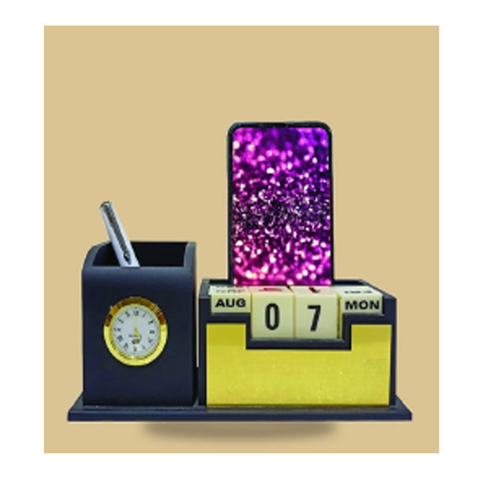 Black Wooden Pen Stand - DW  6045