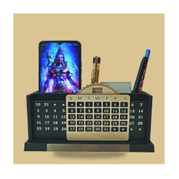Black Wooden Pen Stand - DW  6054