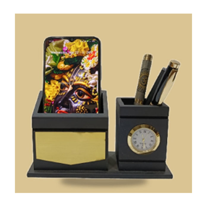 Black Wooden Pen Stand - DW 6061