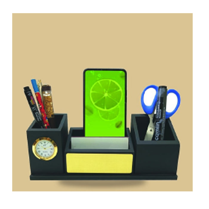 Black Wooden Pen Stand - DW  7005 B