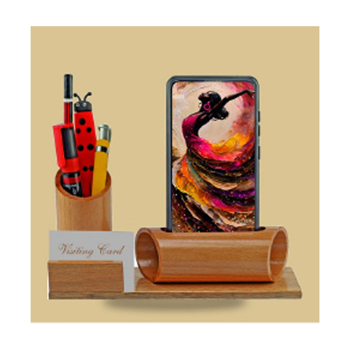 Wooden Pen Stand - DW 7006
