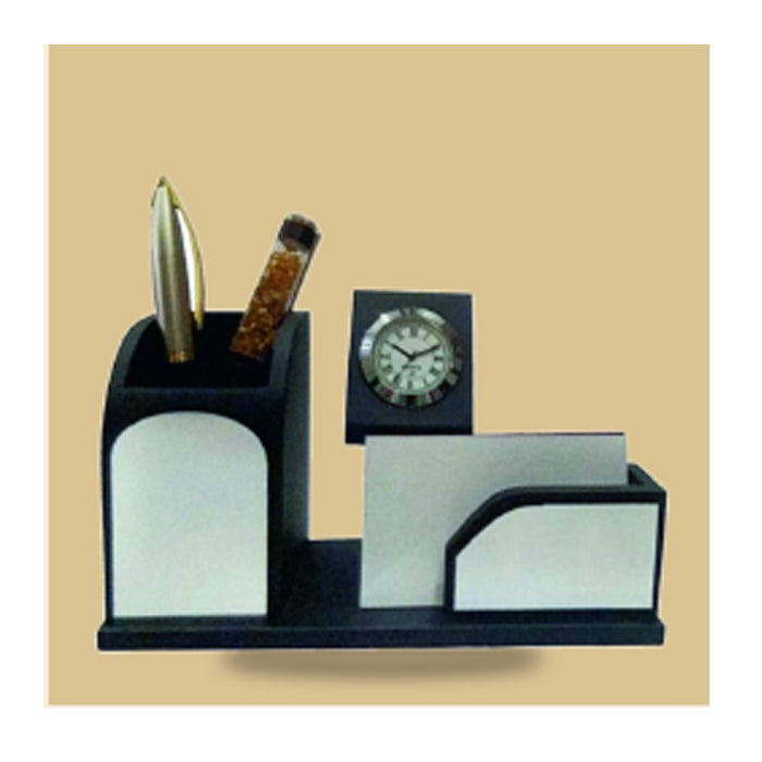 Black Wooden Pen Stand - DW 9007