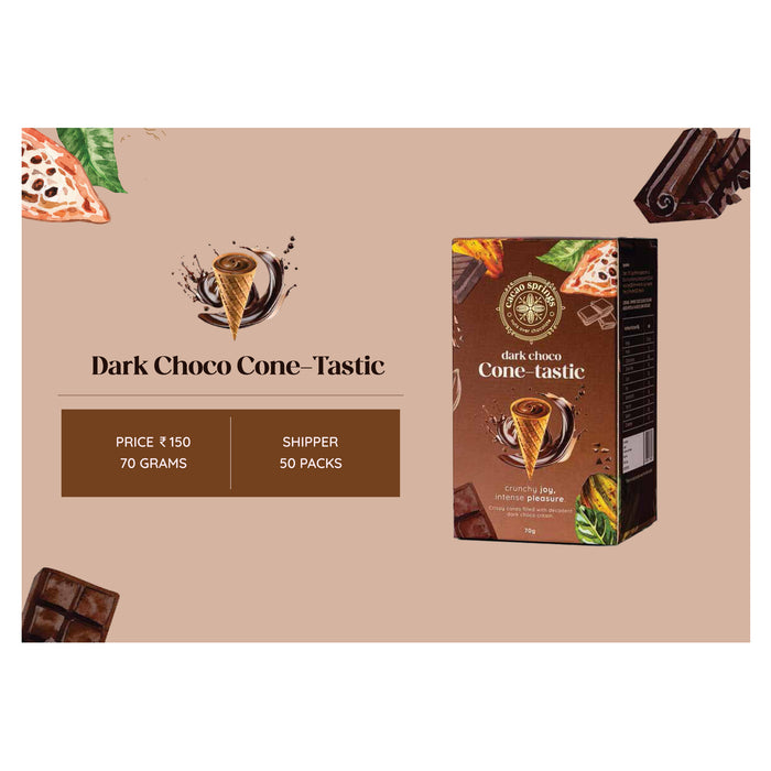 Cacao Springs - Dark Choco Cone - Tastic