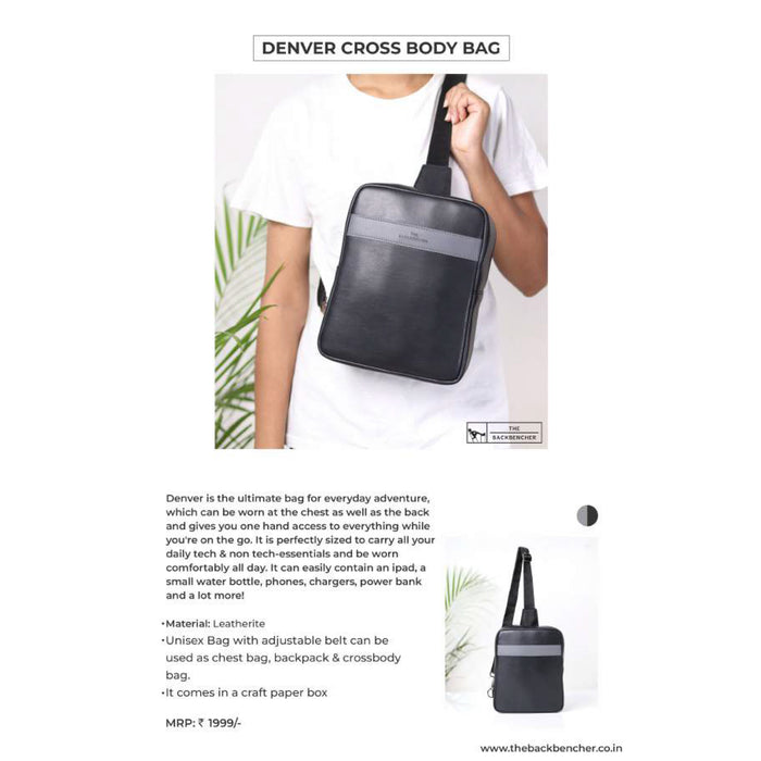 The Back Bencher - Denver Cross Body Bag