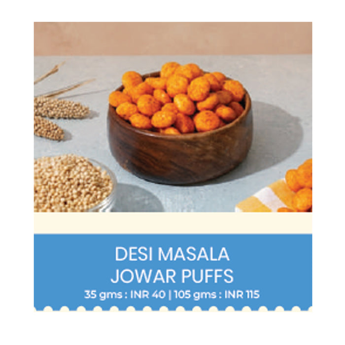 Snackible - Desi Masala Jowar Puffs