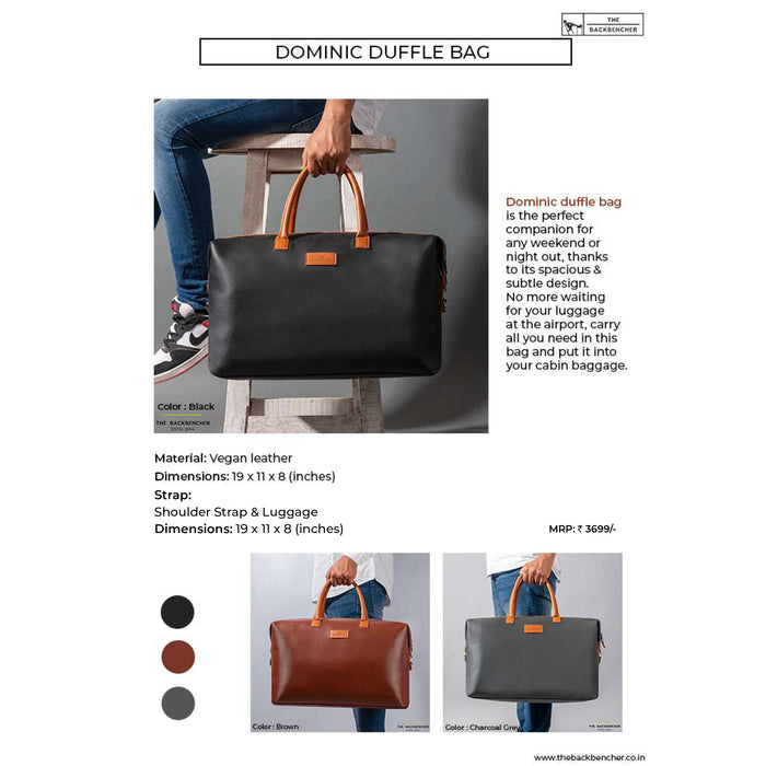 The Back Bencher - Dominic  Duffle Bag