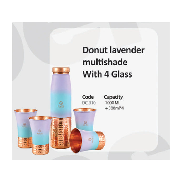 Donut Lavender  Multishade Bottle With 4 Glass   DC-310
