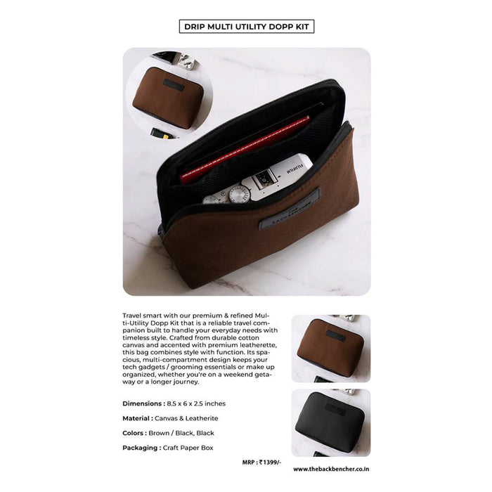 The Back Bencher - Drip Multi Utility Dopp Kit