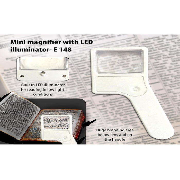 Mini magnifier with torch  -  E 148