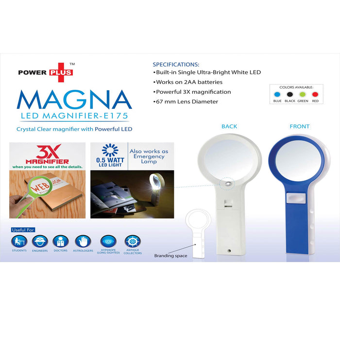 Power Plus Magna: Magnifier With Lamp Function -  E 175