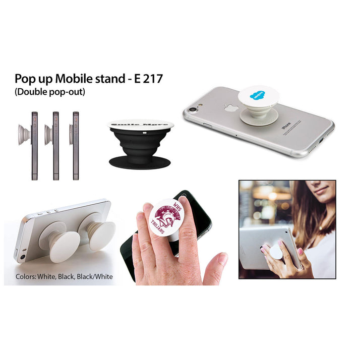 Pop up Mobile stand | Double pop out | With real 3M tape  - E 217