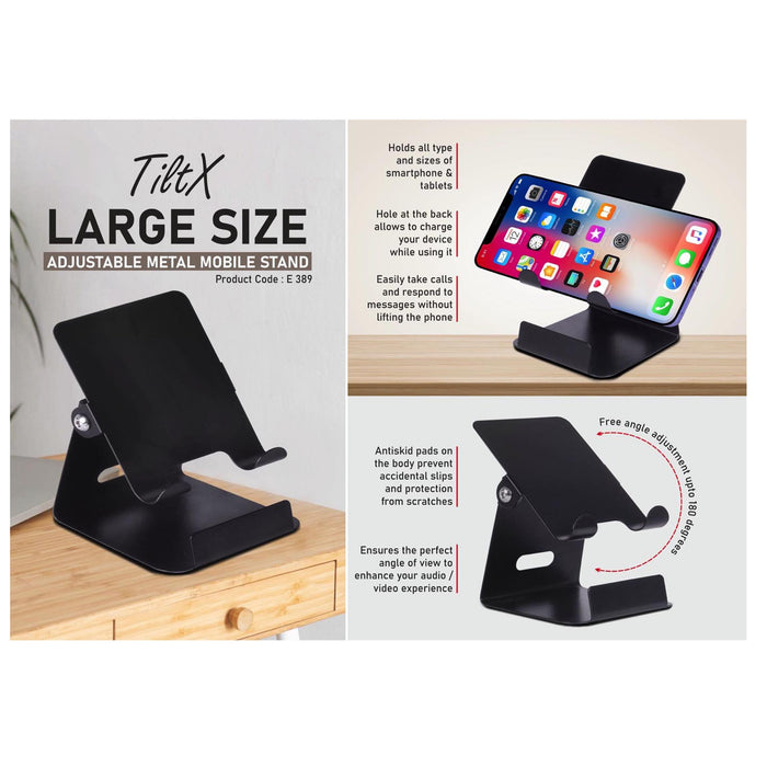 TiltX - Large size Adjustable metal mobile stand  -  E 389