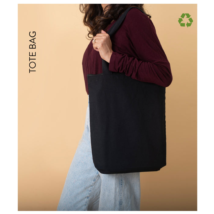 Oblique-Ebony Cotton bag