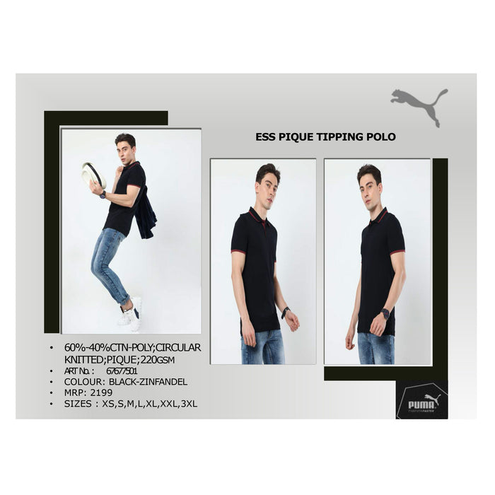 ESS Pique Tipping Polo