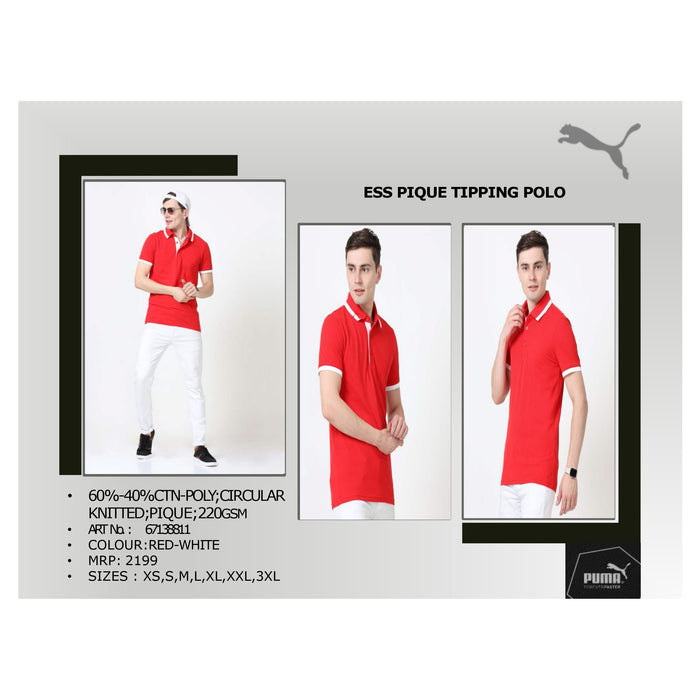 ESS Pique Tipping Polo