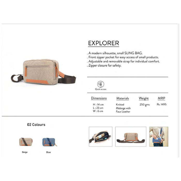 OBLIQUE-  EXPLORER  SLING BAG