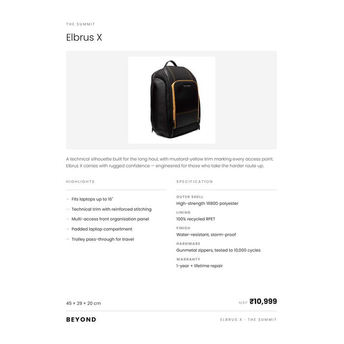 Beyond - Elbrus X  Backpack