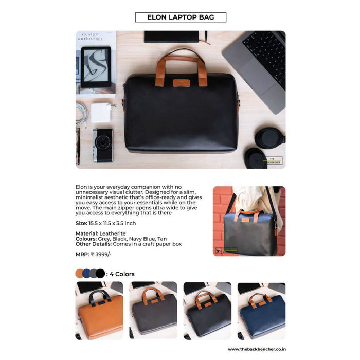 The Back Bencher - Elon Laptop Bag