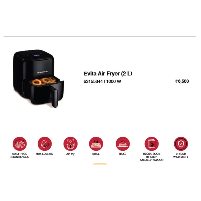 Wonder Chef - Evita Air Fryer (2 L)