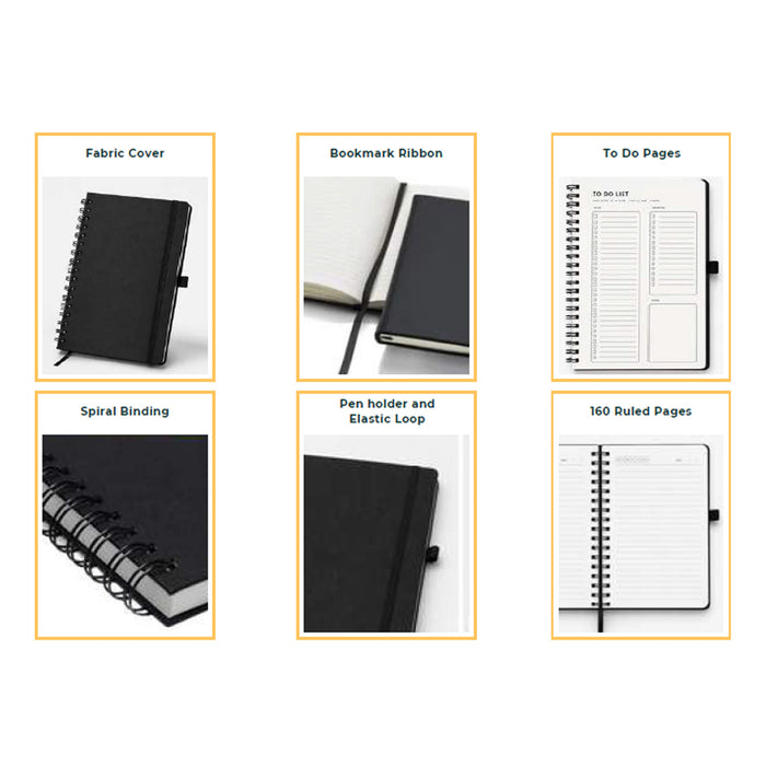 Wess Basics - Fabric Spiral Diary