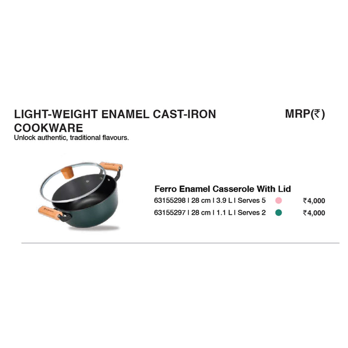 Wonder Chef - Ferro Enamel Casserole With Lid