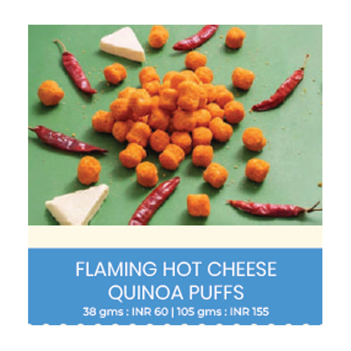 Snackible - Flaming Hot Cheese Quinoa Puffs