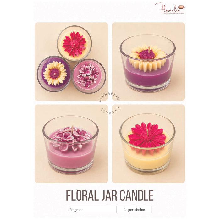 Floraelix - Floral Jar Candle   JSFC091