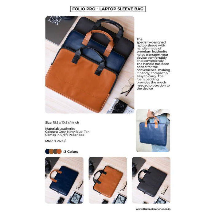 The Back Bencher - Folio Pro Laptop Sleeve Bag