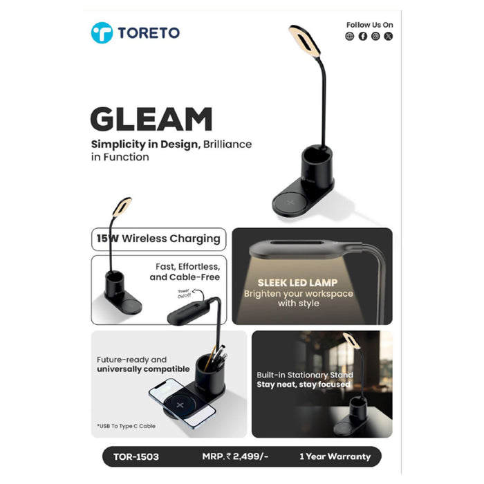 Toreto Gleam Table Lamp