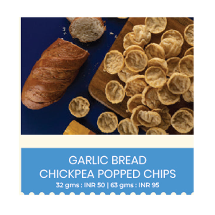 Snackible - Garlic Bread Chickpea Popped Chips