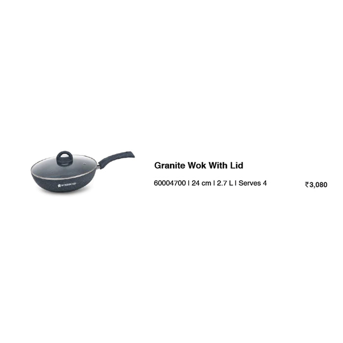 Wonder Chef - Granite Wok With Lid