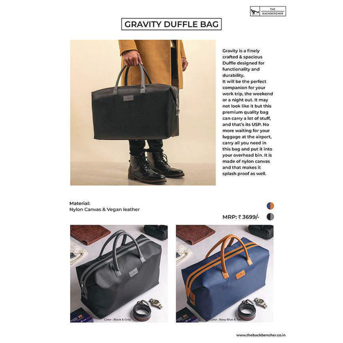 The Back Bencher - Gravity  Duffle Bag