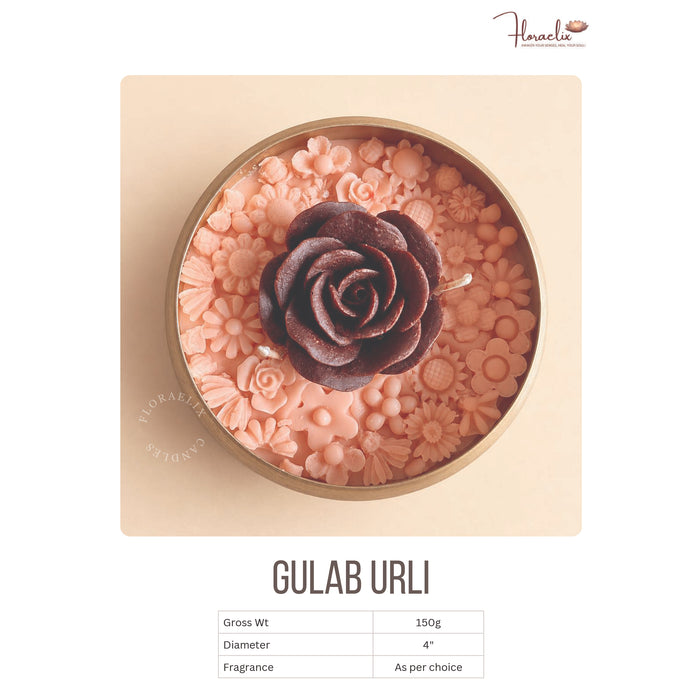 Floraelix - Gulab Urli Candle  JSFC082