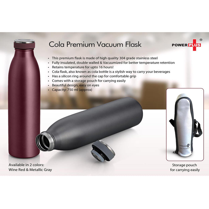 Cola Premium Vacuum Flask (750ml) (Storage pouch included) - H 108