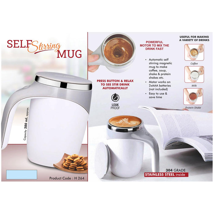 Power Plus - Self Stirring Mug  380 ml Capacity  H 264
