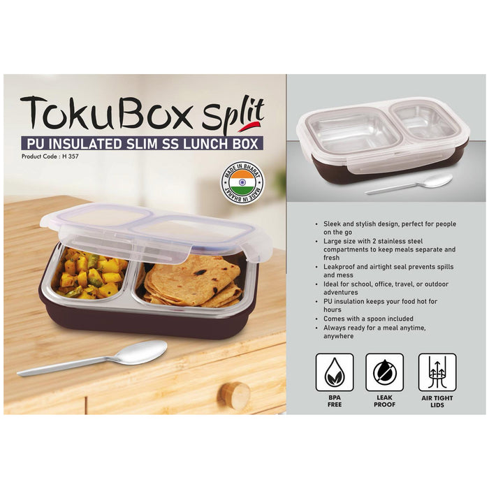 Power Plus - Toku Box Split Lunch Box H 357