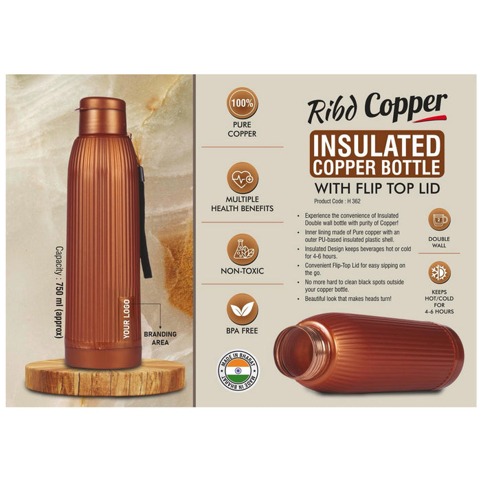 Power Plus - Ribd Copper Insulated Copper Bottle H 362