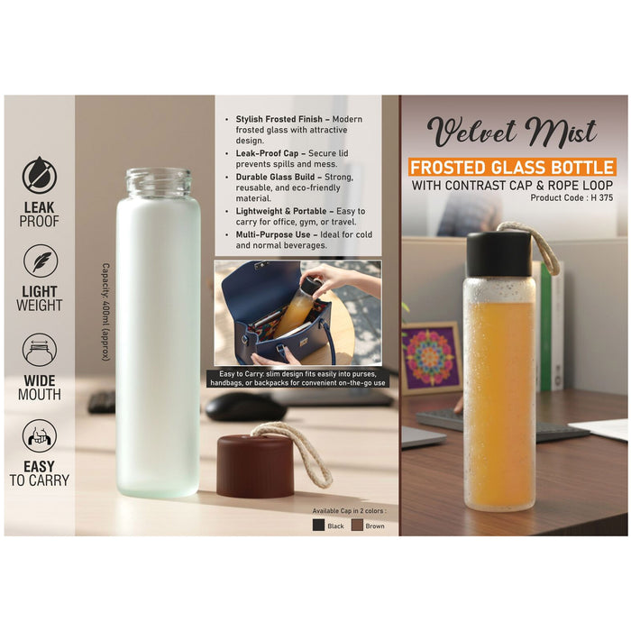 Power Plus - Velvet Mist Glass Bottle H 375