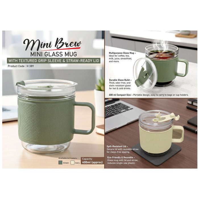 Power Plus - Mini Brew Mini Glass Mug H 389