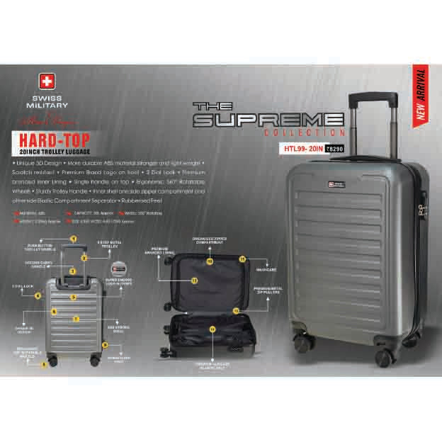 SWISS MILITARY TRAVEL BAG HTL99-20IN — Mudramart Corporate