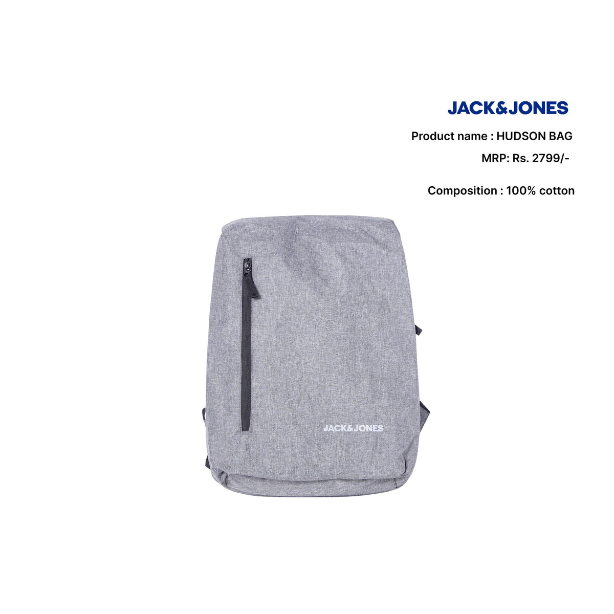 JACK & JONES 161847802 3.5 L Backpack Lunar Rock - Price in India |  Flipkart.com
