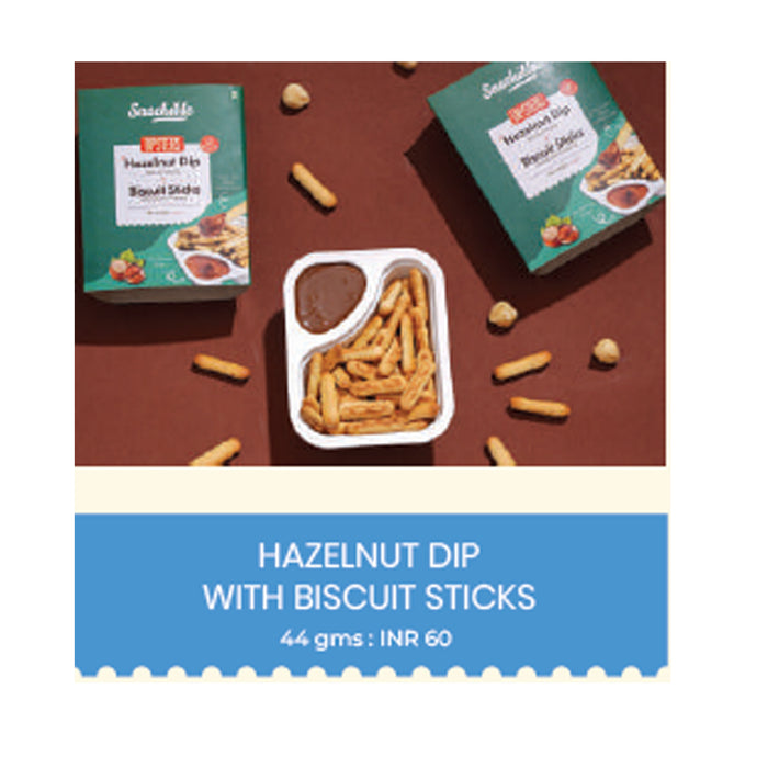 Snackible - Hazelnut Dip With Biscuit Sticks
