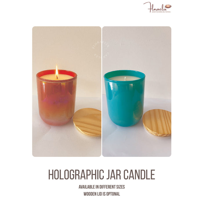 Floraelix - Holographic Jar Candle  JSFC097