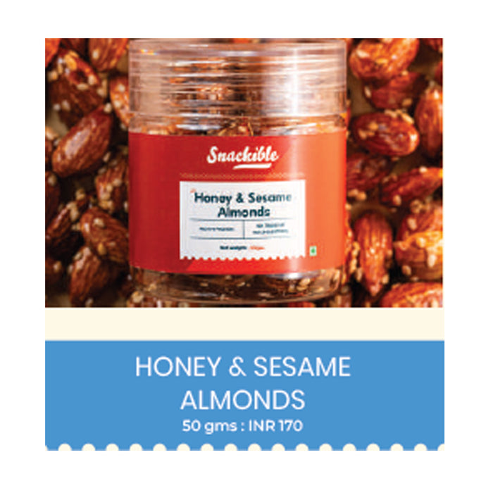Snackible - Honey & Sesame Almonds