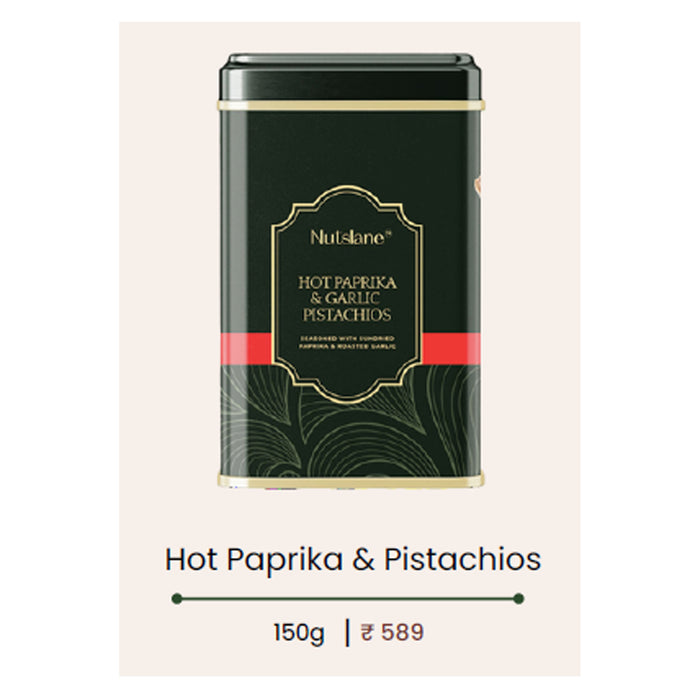 Nutslane - Hot Paprika & Pistachios  In Tin
