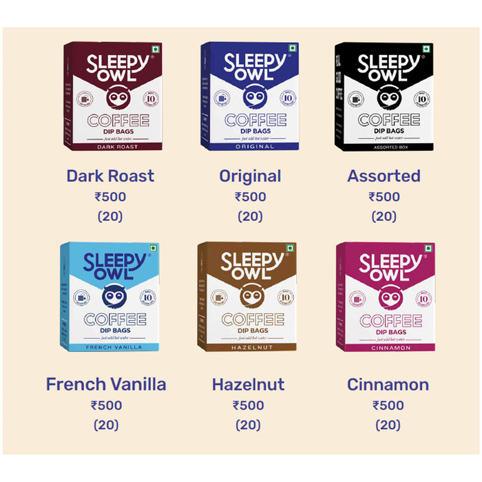 Sleepy Owl - Hot Dip Bags P010