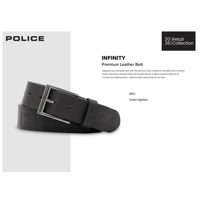 Police - Infinity Premium Leather Belt