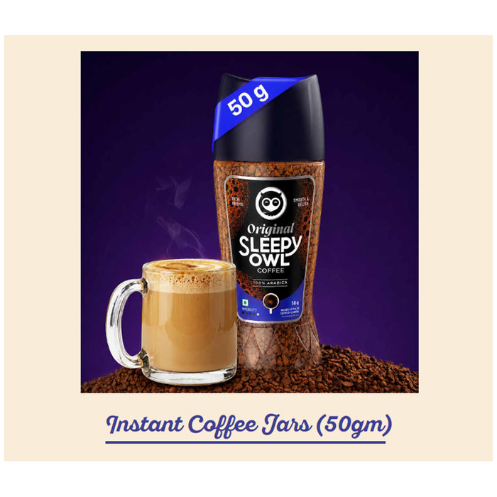Sleepy Owl - Instant Coffee Jars 50 Grams