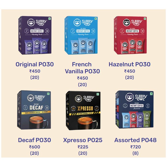 Sleepy Owl - Instant Coffee Sachets